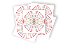 Mandala vellen 28 x 28 cm, 36 stuks