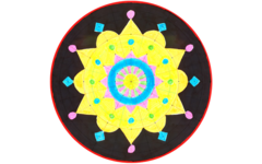 Mandala vellen 28 x 28 cm, 36 stuks