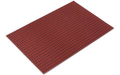 Dakpannenpapier 50 x 34 cm rood, 100 vel