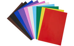 Sitspapier 50 x 35 cm 100 vel 10 kleuren ass., 80 grs.