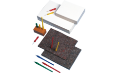 Prikkarton 12 x 16 cm 100 vel wit 250 grs.