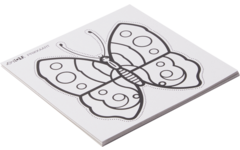 Prikkaarten 13 x 13 cm wit, 12 stuks