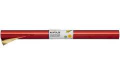 Aluminiumfolie goud/rood 50 cm x 10 meter
