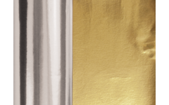 Aluminiumfolie goud/zilver 50 cm x 10 meter