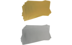 Sitspapier 25 x 35 cm, 50x goud 50x zilver