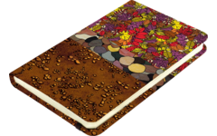 Designpapier planeet aarde 21,6 x 14 cm, 144 vel