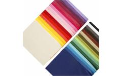 Zijdevloei 50 x 70 mm assorti, 250 vel