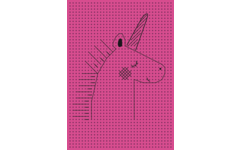 Borduurkarton 17,5 x 24,5 cm 10 kleuren, 40 vel bedrukt