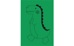 Borduurkarton 17,5 x 24,5 cm 10 kleuren, 40 vel bedrukt
