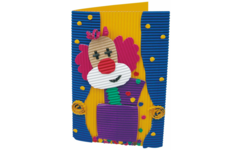 Ribbelkarton fijne golf 25 x 35 cm assorti, 10 vel