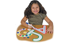 Whiteboard volgletters gelamineerd 22 cm, 26 stuks