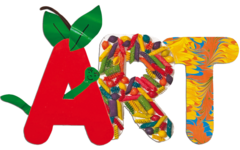 Letters karton alfabet groot 23 cm, 26 stuks