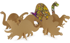 Collage dino's 19 x 32 cm, 25 stuks