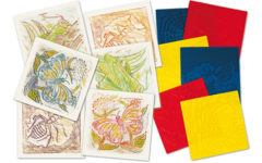Patroonplaten insecten 18 x 18 cm, 6 stuks