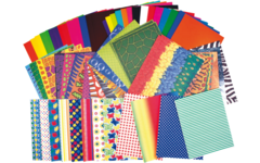 Designpapier assorti in twee formaten, 176 vel