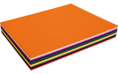Borduurkarton 24,5 x 34,5 cm 100 vel, 10 kleuren ass.