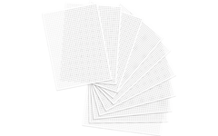 Borduurkarton 17,5 x 24,5 cm 40 vel wit