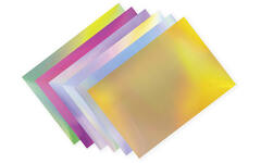 Holografisch karton 50 x 70 cm 120 gr 6 kleuren 10 vel