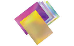 Holografisch karton 50 x 70 cm 120 gr 6 kleuren 10 vel