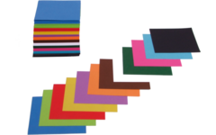 Vouwbladen  8 x  8 cm 60 grs 12-kleuren 480 vel