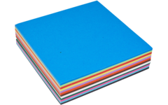 Vouwbladen 16 x 16 cm 60 grs 12-kleuren 480 vel