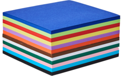 Vouwkartons 8 x 8 cm 120 grs 12-kleuren 480 vel