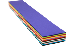 Hoedenstroken 68 x 10 cm 120 grs 12-kleuren 240 stroken