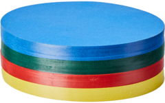 Vouwbladen rond 12 cm 60 grs 4-kleuren 480 vel