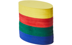Vouwkartons ovaal 16 cm 120 g 4-kleuren 480 vel