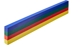 Vlechtstroken 50 x 2 cm 120 grs 4-kleuren 480 stroken