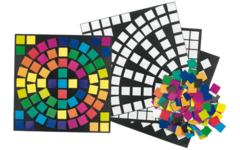 Mozaïekvierkanten 2 x 2 cm assorti, 4000 stuks