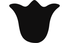 Plakfiguren tulp, 400 stuks
