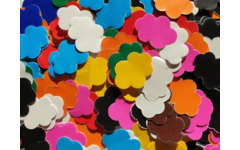 Plakfiguren wolk, 400 stuks
