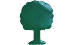 Plakfiguren boom groen, 400 stuks