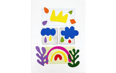 Plakfiguren assorti Matisse stijl, 148 stuks