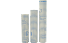 Kaftfolie 50 micron zelfklevend transparant 25 cm, 25 meter