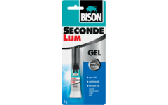Bison superlijm extra gel met oplosmiddel, 3 gr.