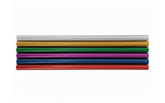 Lijmpatroon glitter 11 mm x 250 mm,  6 stuks