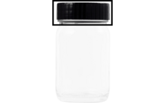 Schroefdeksel voor glazen flacon 45ml