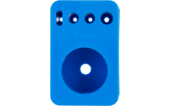 Materiaalblokje kunststof blauw