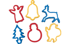 Kleistansen kerst 9 x 6 cm 6 stuks ass.