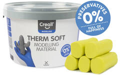 Klei Creall therm soft geel, 2 kg - vanaf 8 jaar