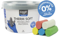 Klei Creall therm soft assorti 5 kleuren, 2 kg - vanaf 8 jaar