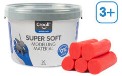 Klei Creall Super soft rood, 1750 gram