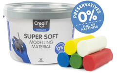 Klei Creall Super soft assorti 5 kleuren, 1750 gram