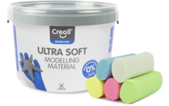 Klei Creall Ultra soft assorti 5 pastel kleuren, 1100 gram