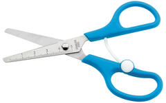 Schaar 14 cm met zelf-openende veer blauw