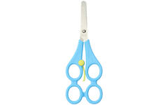 Schaar 17 cm therapeuten 4-ogen en veer rechtshandig blauw