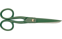 Schaar 13 cm rvs groen