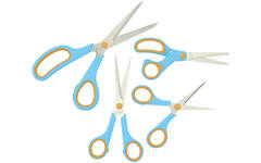 Schaar 16 cm soft-grip links- en rechtshandig